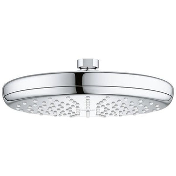 Grohe Tempesta Round Chrome Swivel Shower Head - Single Spray Mode - 210 x 210mm