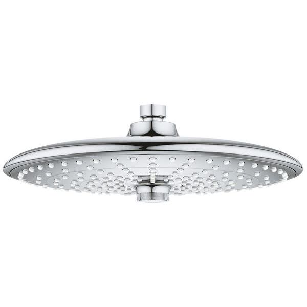 Grohe Euphoria Round Chrome Shower Head - Swivel - Multi-Spray Mode - 260 x 260mm