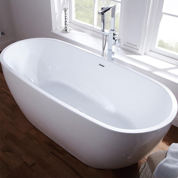 Aqua Summit Freestanding Contemporary Double Ended Bath - Acrylic
