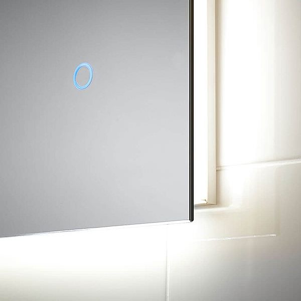 Sensio Serenity Duo Rectangular LED Backlit Mirror with Demister Pad - 500 x 700mm