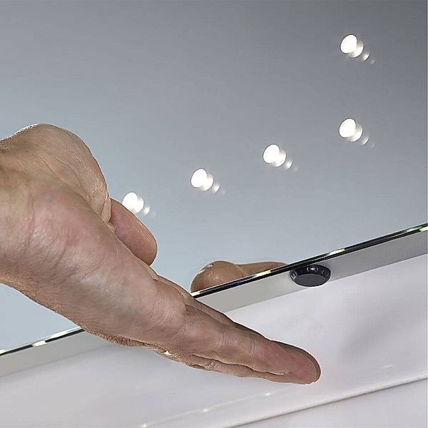 Sensio Bronte Rectangular Frontlit LED Mirror with Demister Pad - 600 x 800mm