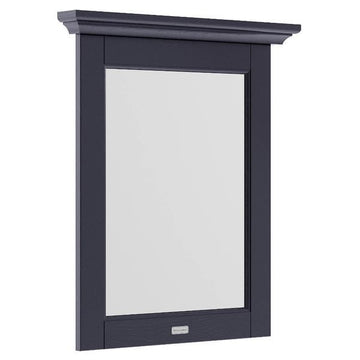 Hudson Reed Old-London Rectangular Flat Mirror - MDF Vinyl Textured Woodgrain Frame - 575 x 692mm
