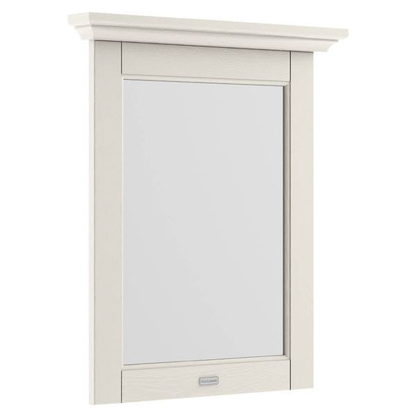 Hudson Reed Old-London Rectangular Flat Mirror - MDF Vinyl Textured Woodgrain Frame - 575 x 692mm
