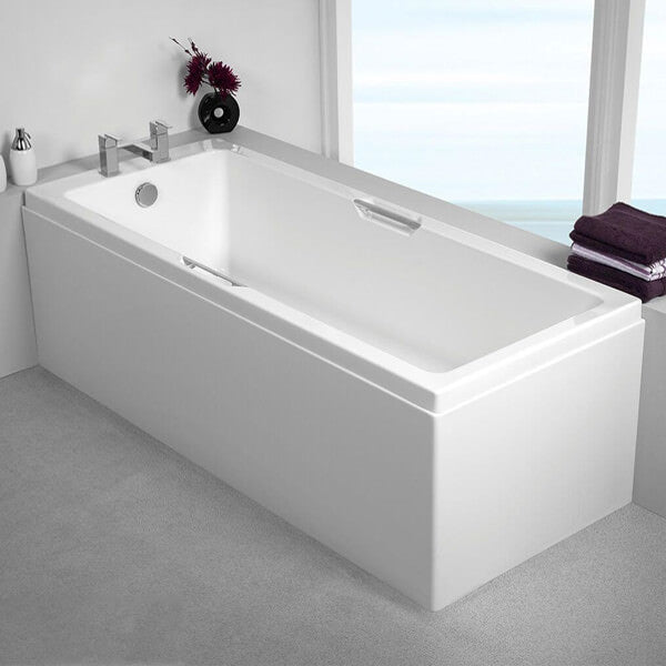 Carron Quantum Integra Eco 5mm White Acrylic Bath With Twin Grip 1500 x 700mm