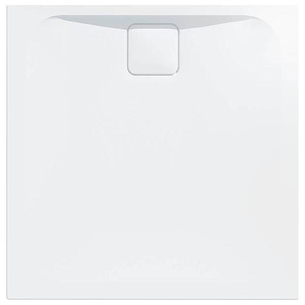 Merlyn Level25 White Square Shower Tray with Waste 900 x 900mm - ABS Acrylic-Capped Stone Resin