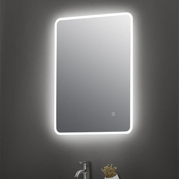Hudson Reed Lynx Portrait Ambient LED Borderlit Mirror with Demister Pad - 500 x 700mm