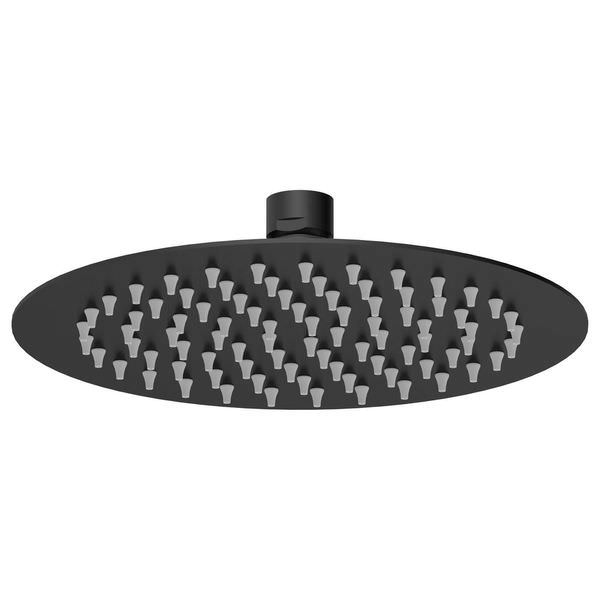 Nuie Arvan Round Fixed Shower Head - Single Spray Mode - Stainless Steel - 200 x 200mm
