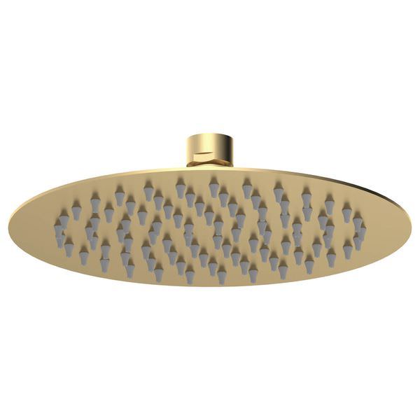 Nuie Arvan Round Fixed Shower Head - Single Spray Mode - Stainless Steel - 200 x 200mm