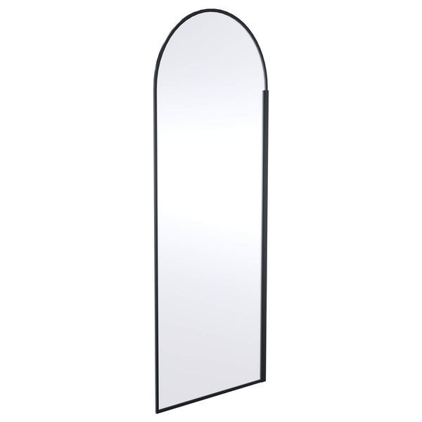 Hudson Reed arched matte black wetroom shower screen with aluminium outer frame, 1950mm high, for modern bathroom showers