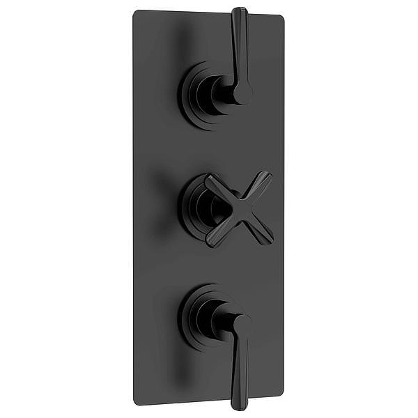 Nuie Aztec Concealed Thermostatic Shower Valve - Rectangular Trim - 2 or 3 Control