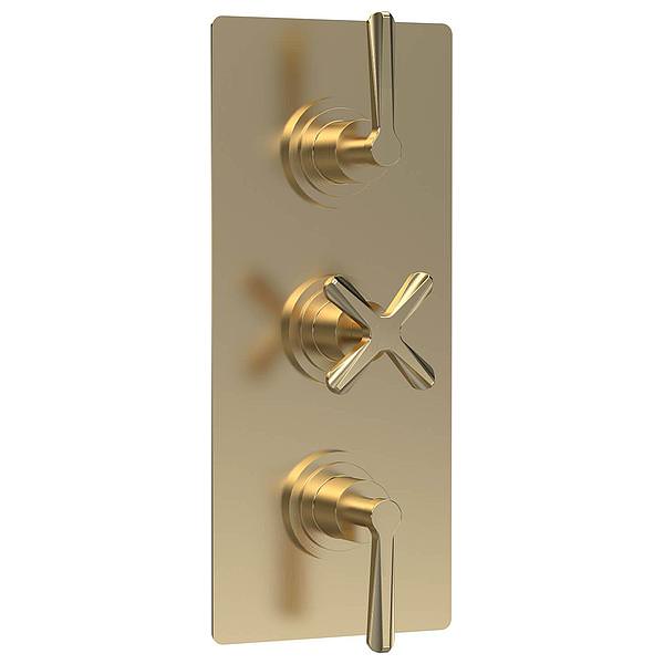 Nuie Aztec Concealed Thermostatic Shower Valve - Rectangular Trim - 2 or 3 Control