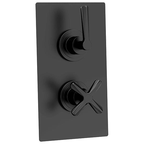 Nuie Aztec Concealed Thermostatic Shower Valve - Rectangular Trim - 1 or 2 Control