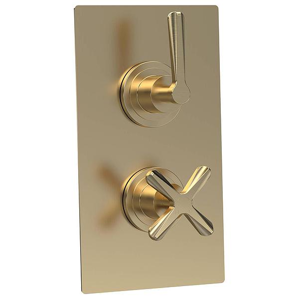 Nuie Aztec Concealed Thermostatic Shower Valve - Rectangular Trim - 1 or 2 Control