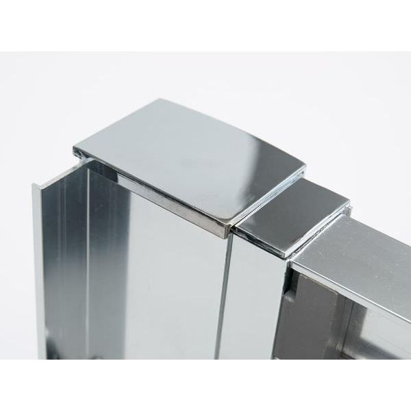 Merlyn Ionic Express sliding quadrant shower enclosure with chrome aluminum frame, 1900mm high, two doors, modern bathroom design
