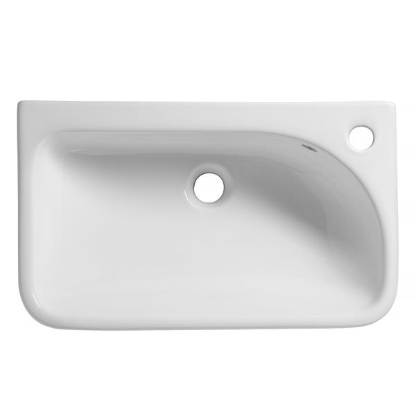Tavistock Structure 550 x 330mm Slim Depth Semi-Countertop Basin