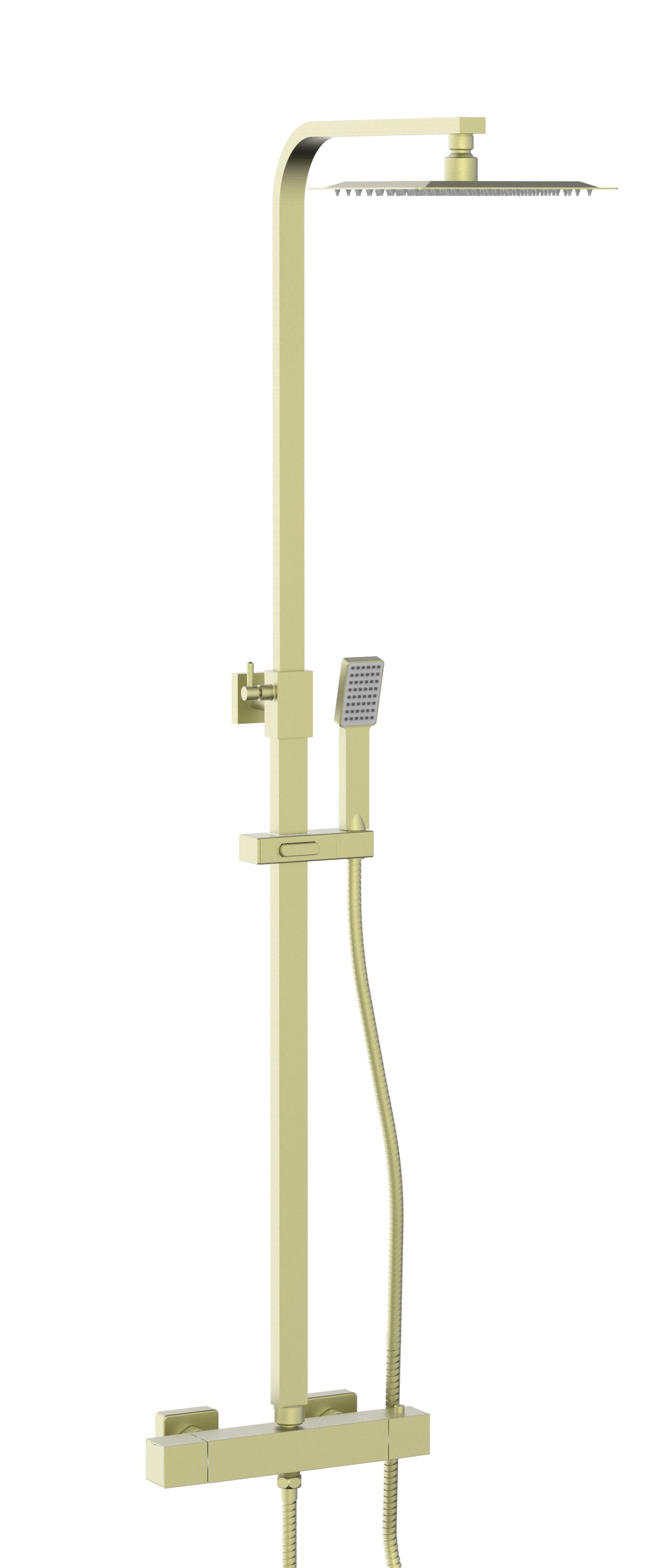 Square Exposed Rigid Riser Shower Set