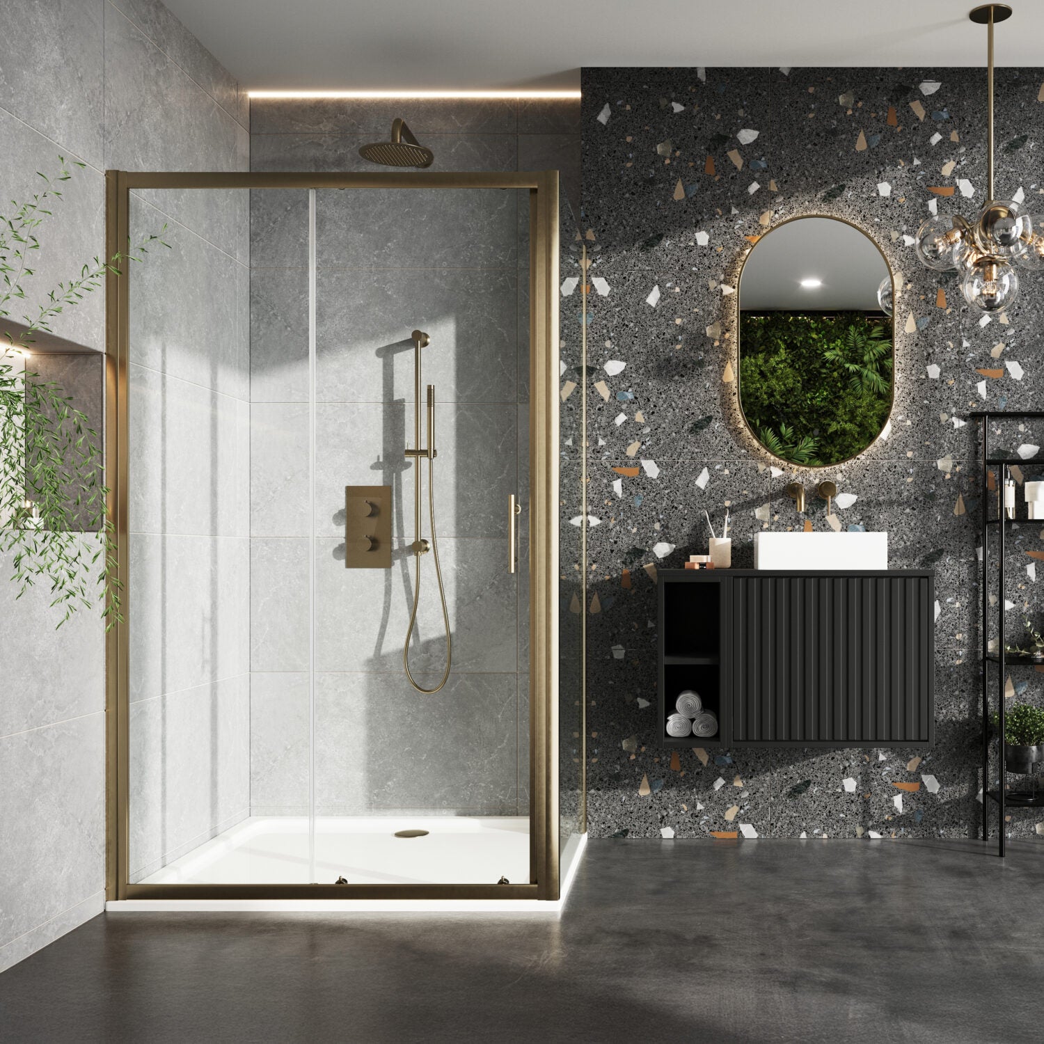 Slider Framed Shower Door