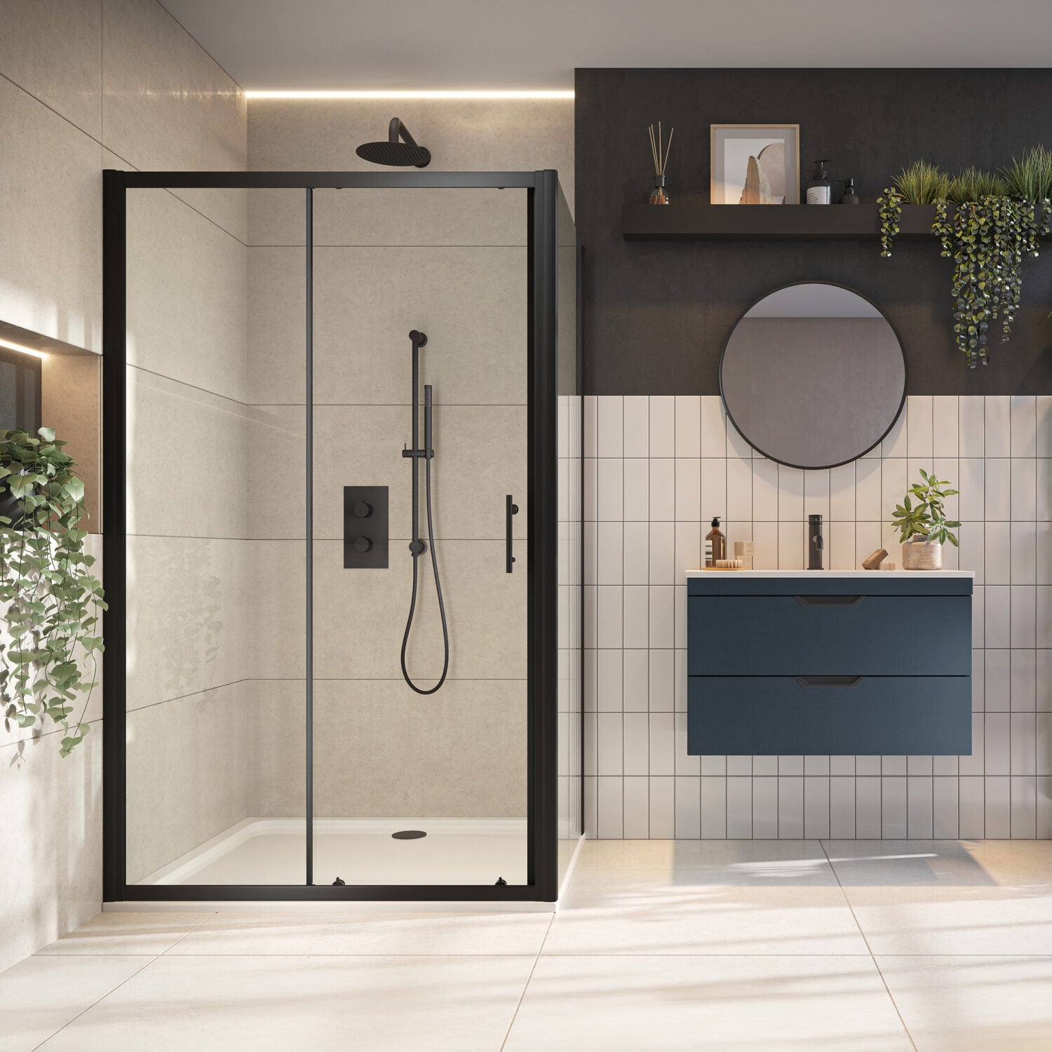 Slider Framed Shower Door