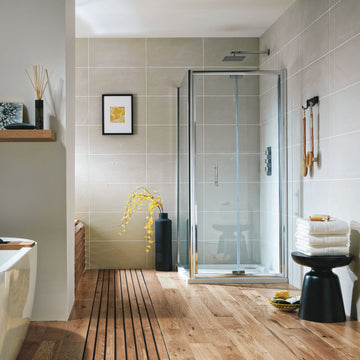 Semi-Frameless Bi-Fold Shower Door