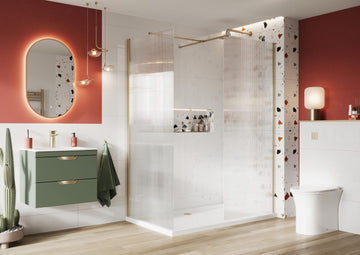 Wetroom Flipper Panel with Hinge Pack