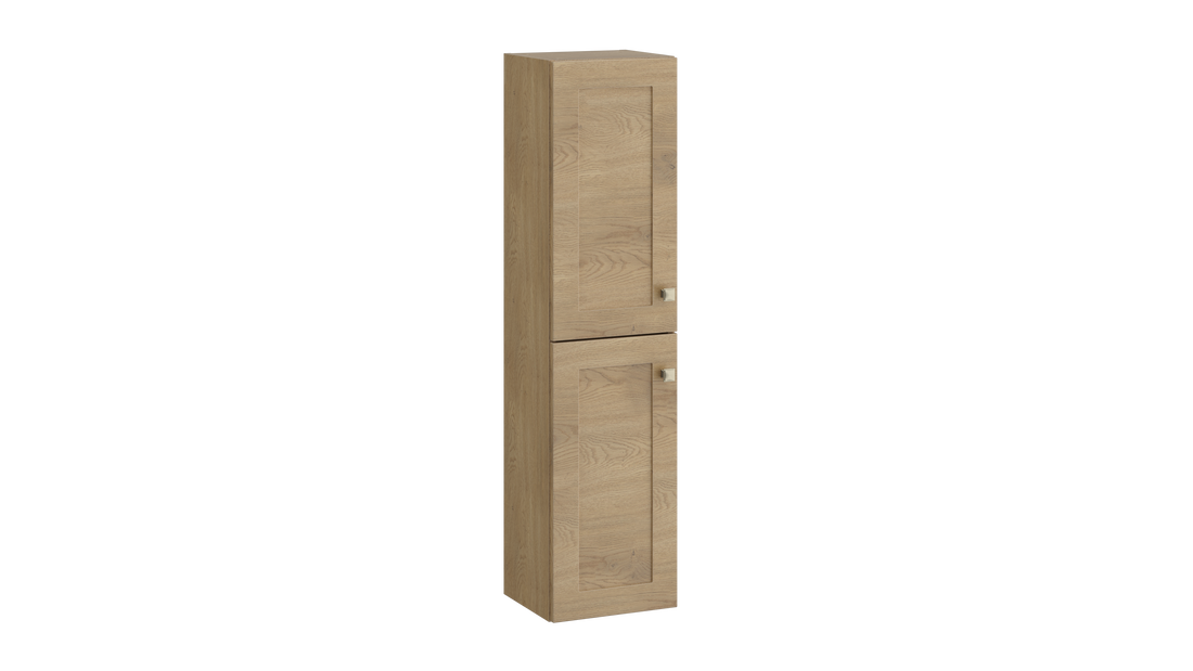 Sanctuary Wall Hung Tall Unit – Torro Oak - Tuskan Tiles