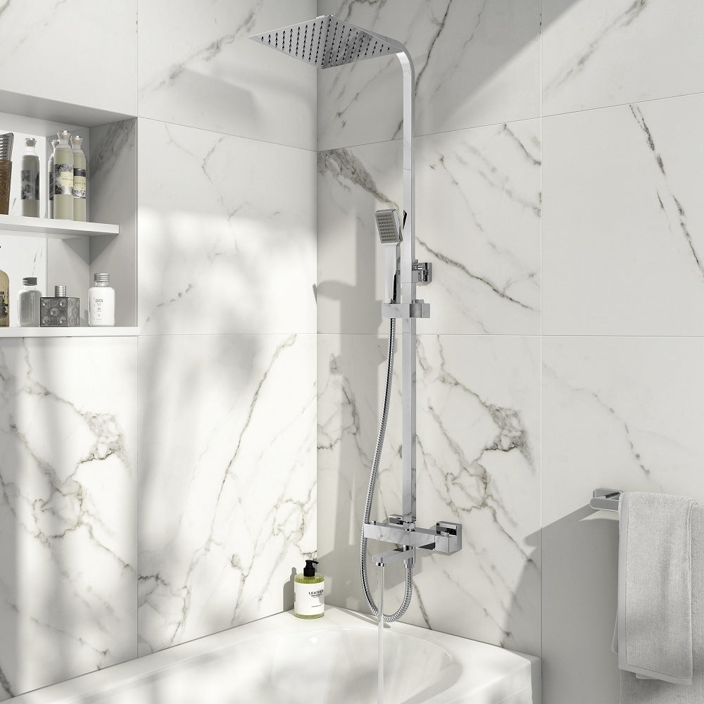 Rigid Riser Shower with Bath Filler