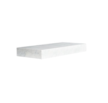 Sanctuary Marble Basin Console – Matt Black Frame with Venato White Marble Slab