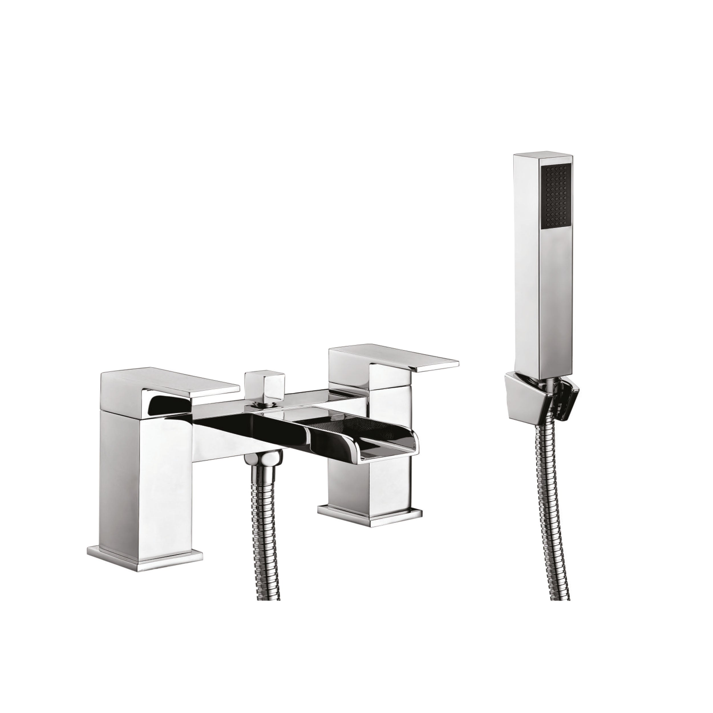 Bath Shower Mixer Tap with Shower Kit & Wall Bracket