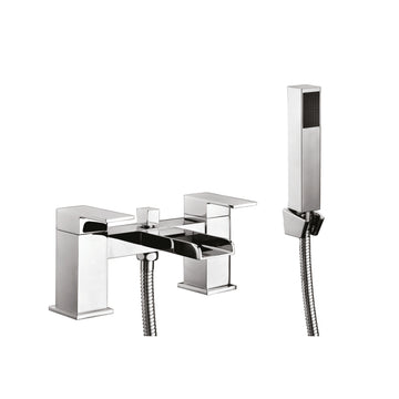 Bath Shower Mixer Tap with Shower Kit & Wall Bracket