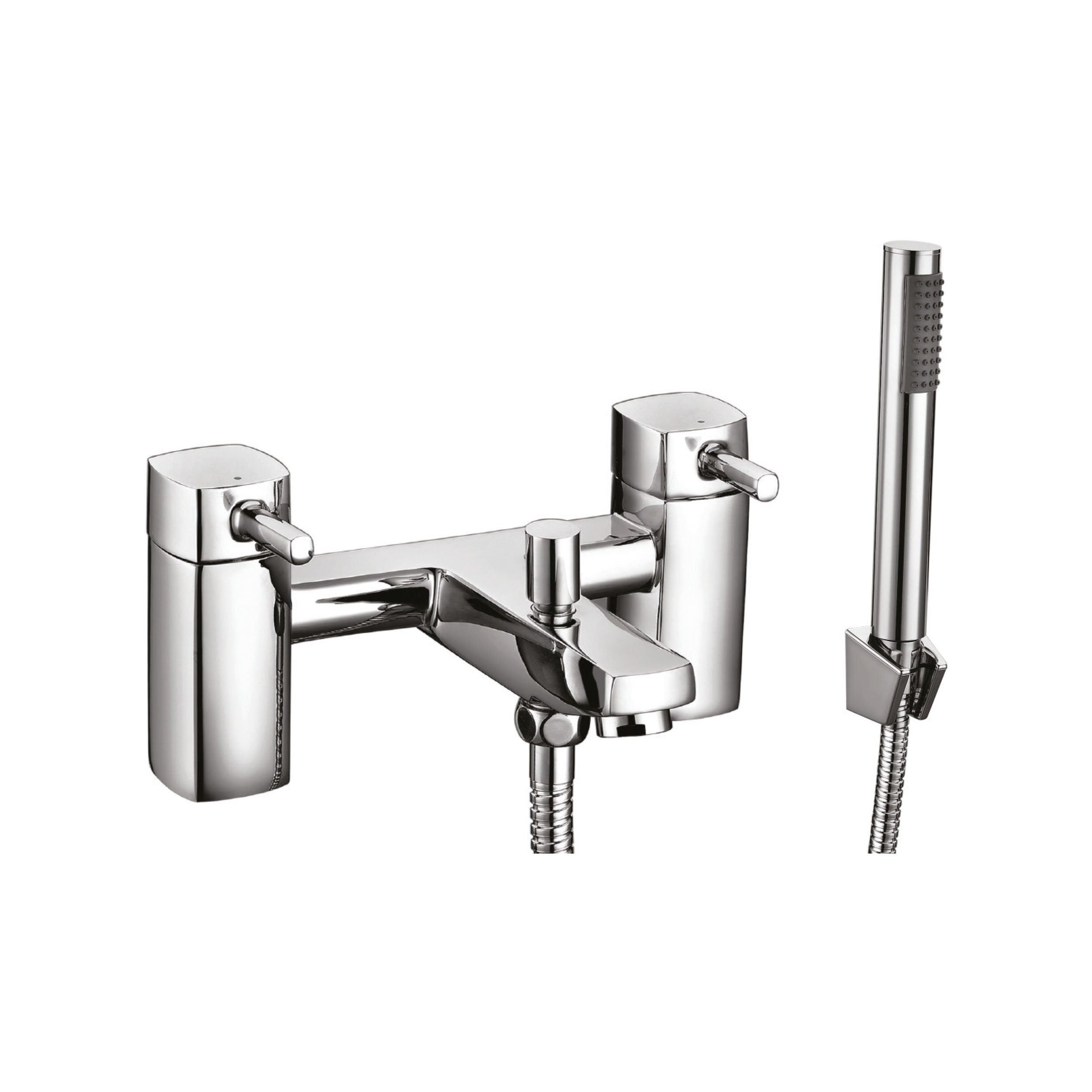 Bath Shower Mixer Tap with Shower Kit & Wall Bracket