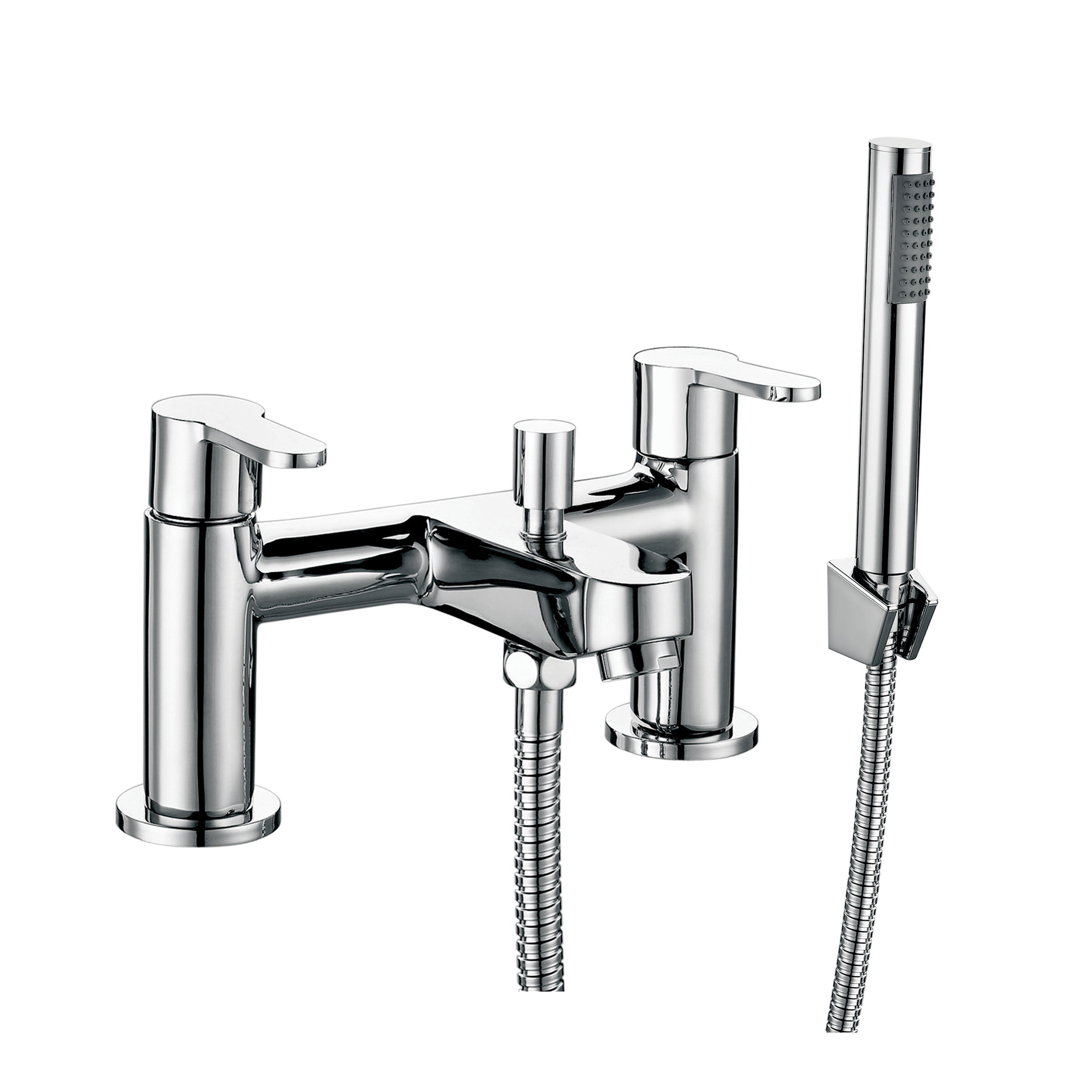 Bath Shower Mixer Tap with Shower Kit & Wall Bracket