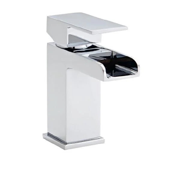 Phase Mini Mono Basin Mixer with Click Waste – Chrome - Tuskan Tiles