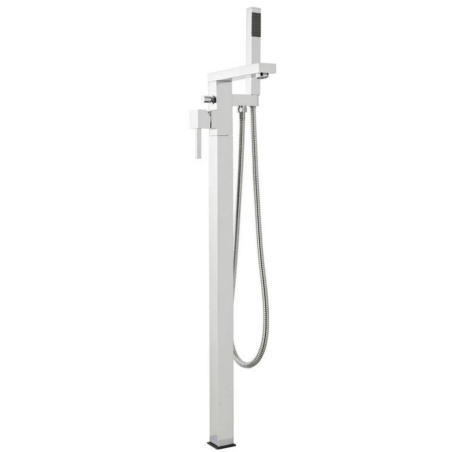 Pure Freestanding Bath Shower Mixer – Chrome - Tuskan Tiles