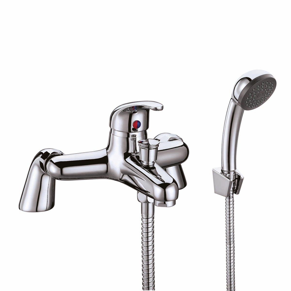 Bath Shower Mixer Tap with Shower Kit & Wall Bracket