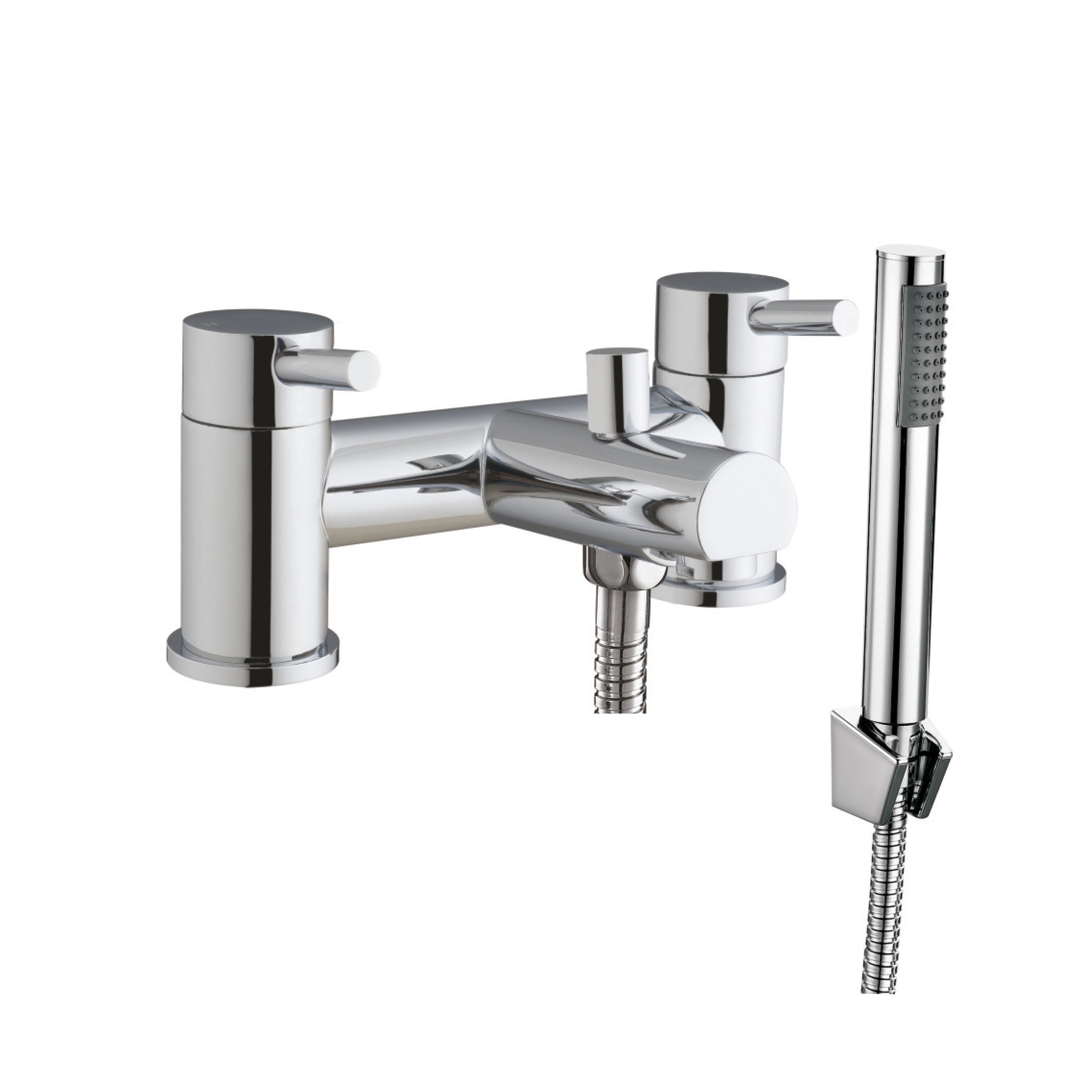 Bath Shower Mixer Tap with Shower Kit & Wall Bracket
