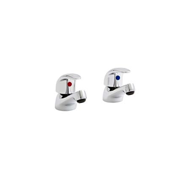G4K Bath Pillar Taps (Pair) – Chrome - Tuskan Tiles
