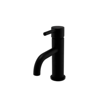 Nero Round Basin Mixer – Matt Black - Tuskan Tiles