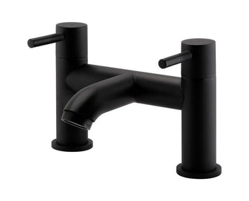 Nero Round Bath Filler – Matt Black - Tuskan Tiles