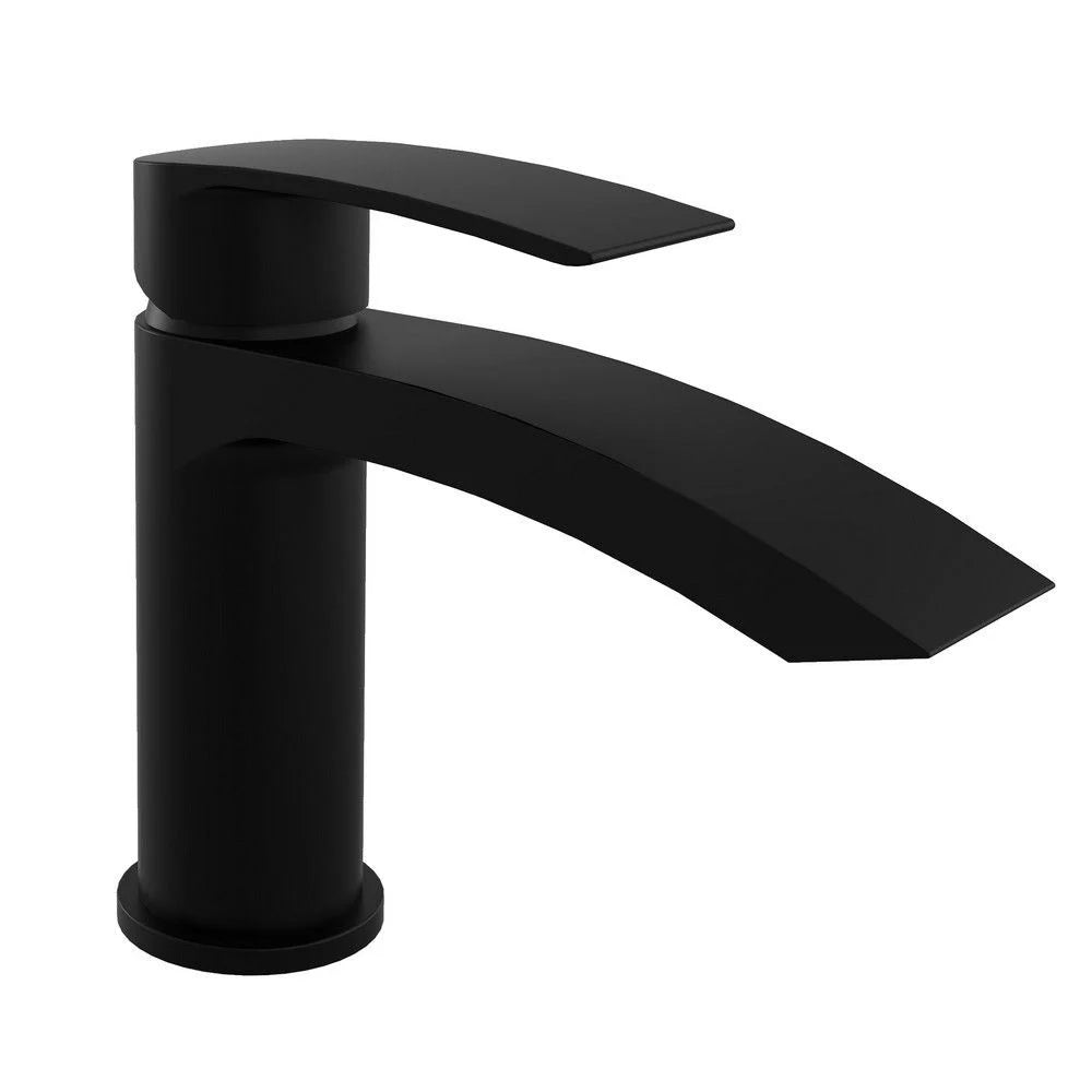 Curve Nero Mono Basin Mixer – Matt Black - Tuskan Tiles