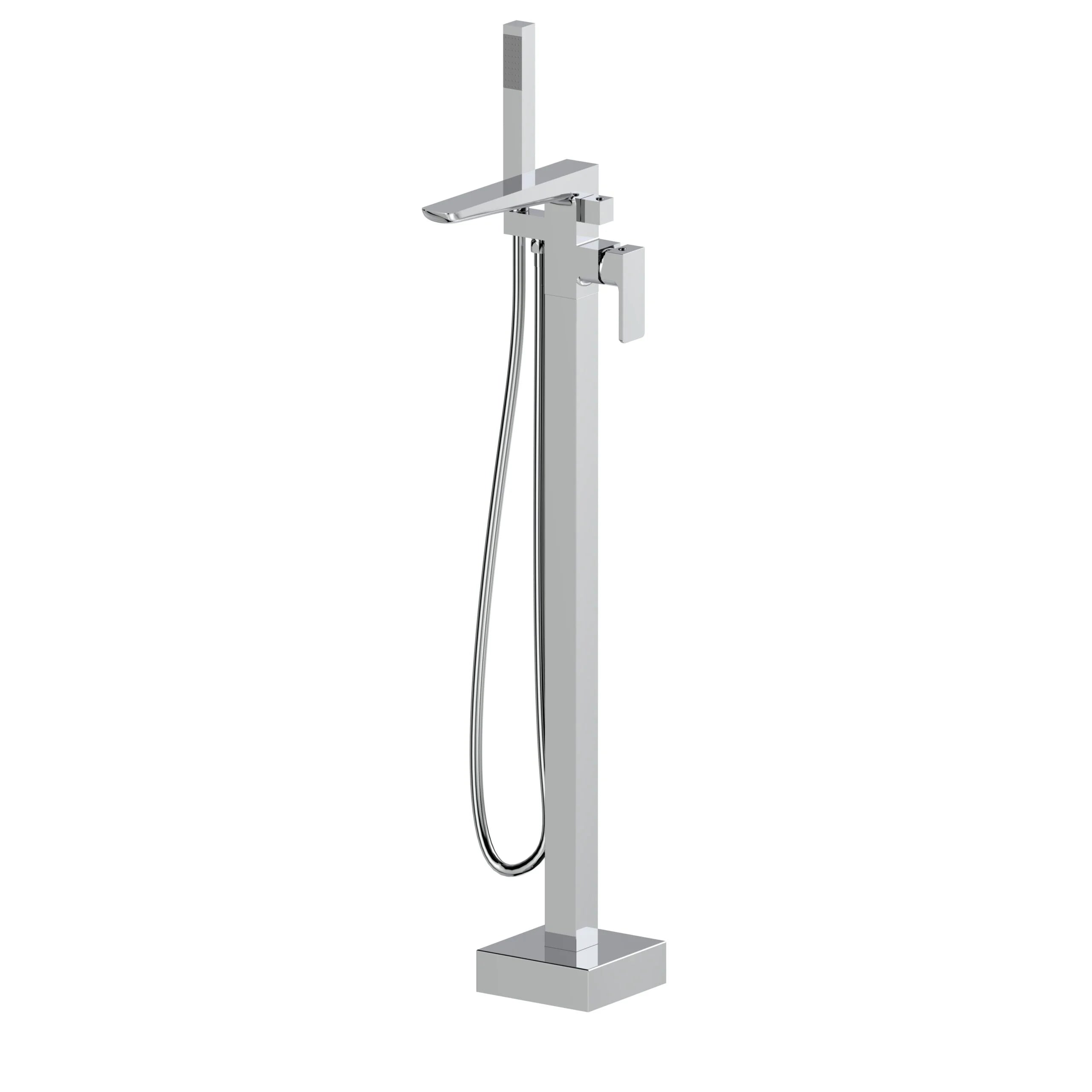 Kolt Freestanding Bath Shower Mixer – Chrome - Tuskan Tiles