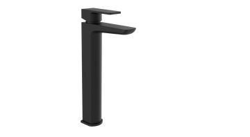 Kolt High-Rise Mono Basin Mixer – Matt Black - Tuskan Tiles