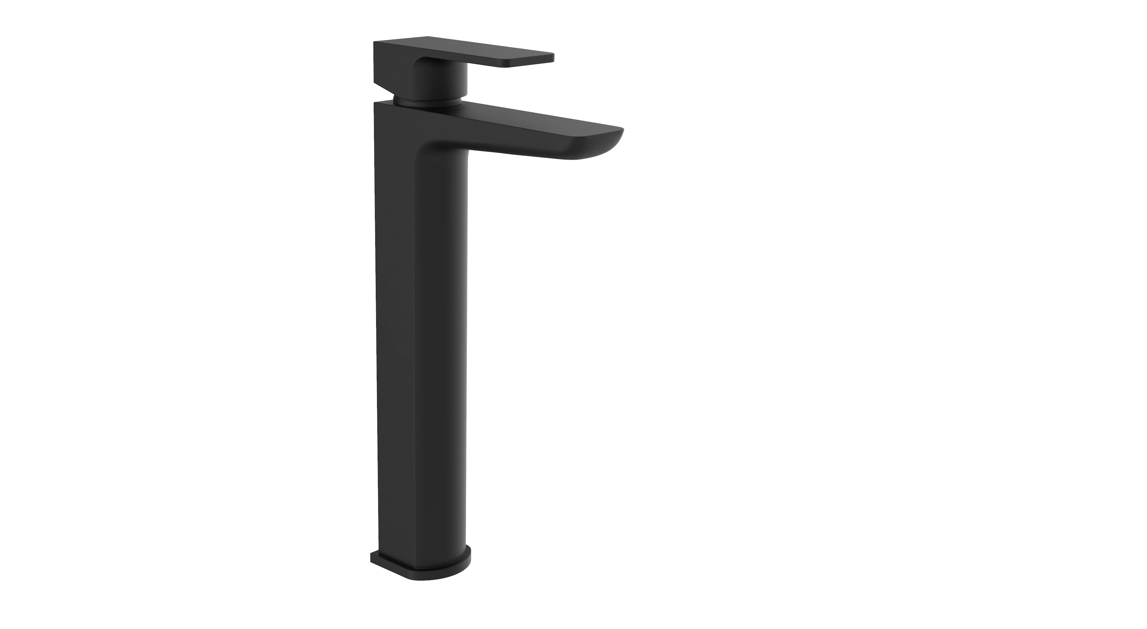Kolt High-Rise Mono Basin Mixer – Matt Black - Tuskan Tiles
