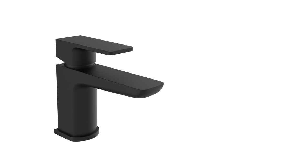 Kolt Mini Mono Basin Mixer – Matt Black - Tuskan Tiles