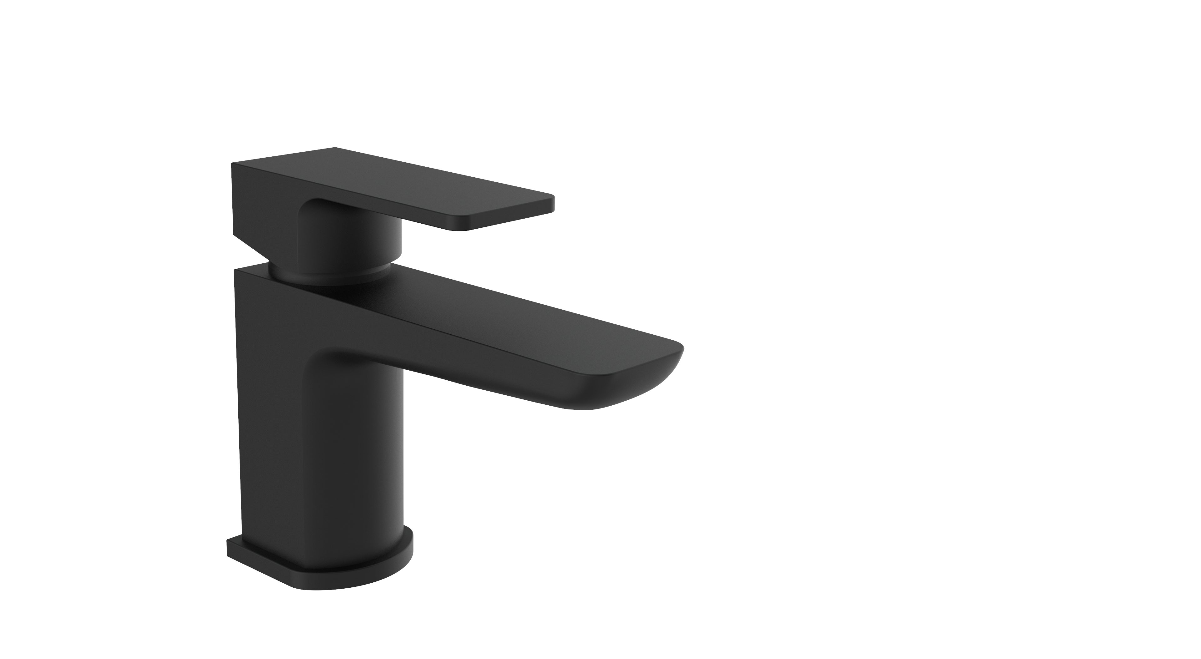 Kolt Mini Mono Basin Mixer – Matt Black - Tuskan Tiles
