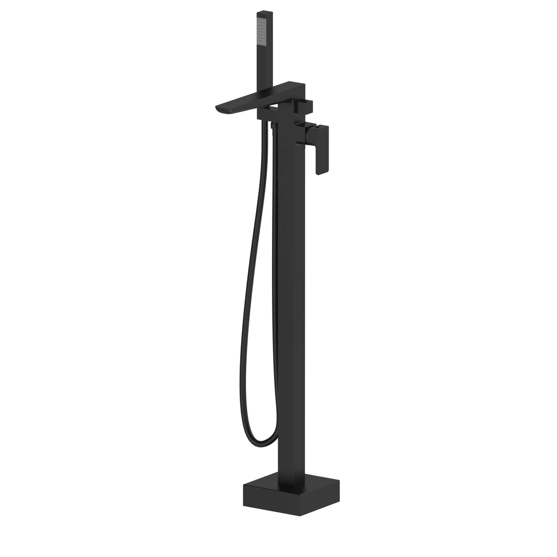 Kolt Freestanding Bath Shower Mixer – Matt Black - Tuskan Tiles