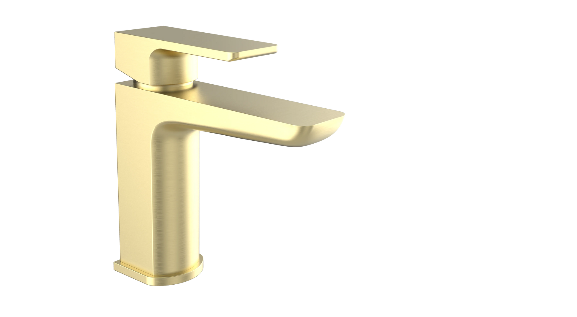 Kolt Mono Basin Mixer – Brushed Brass - Tuskan Tiles