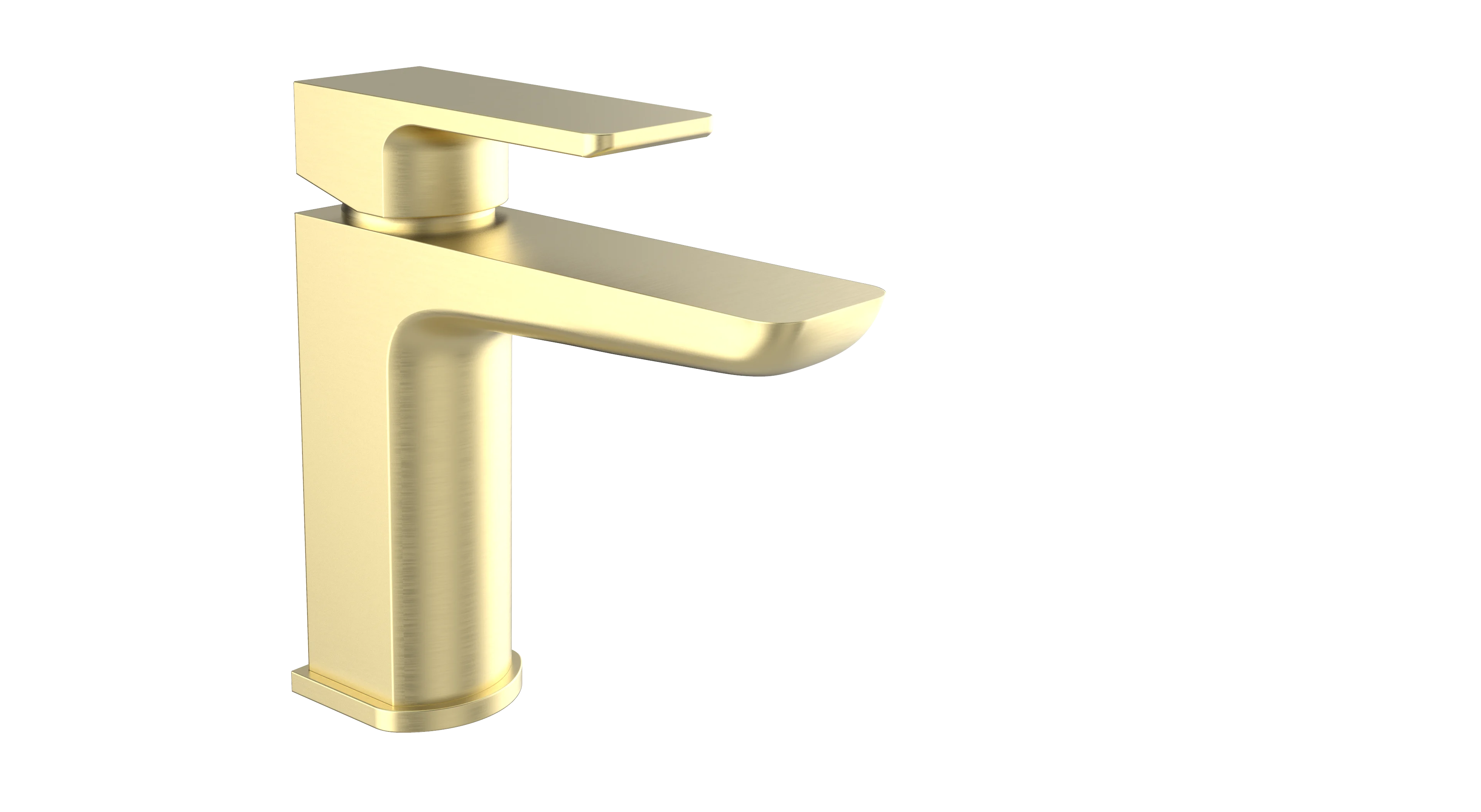 Kolt Mono Basin Mixer – Brushed Brass - Tuskan Tiles