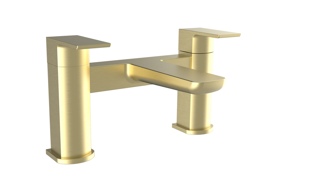 Kolt Bath Filler – Brushed Brass - Tuskan Tiles