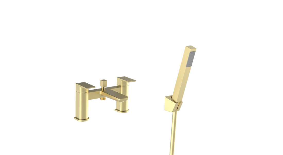 Kolt Bath Shower Mixer – Brushed Brass - Tuskan Tiles