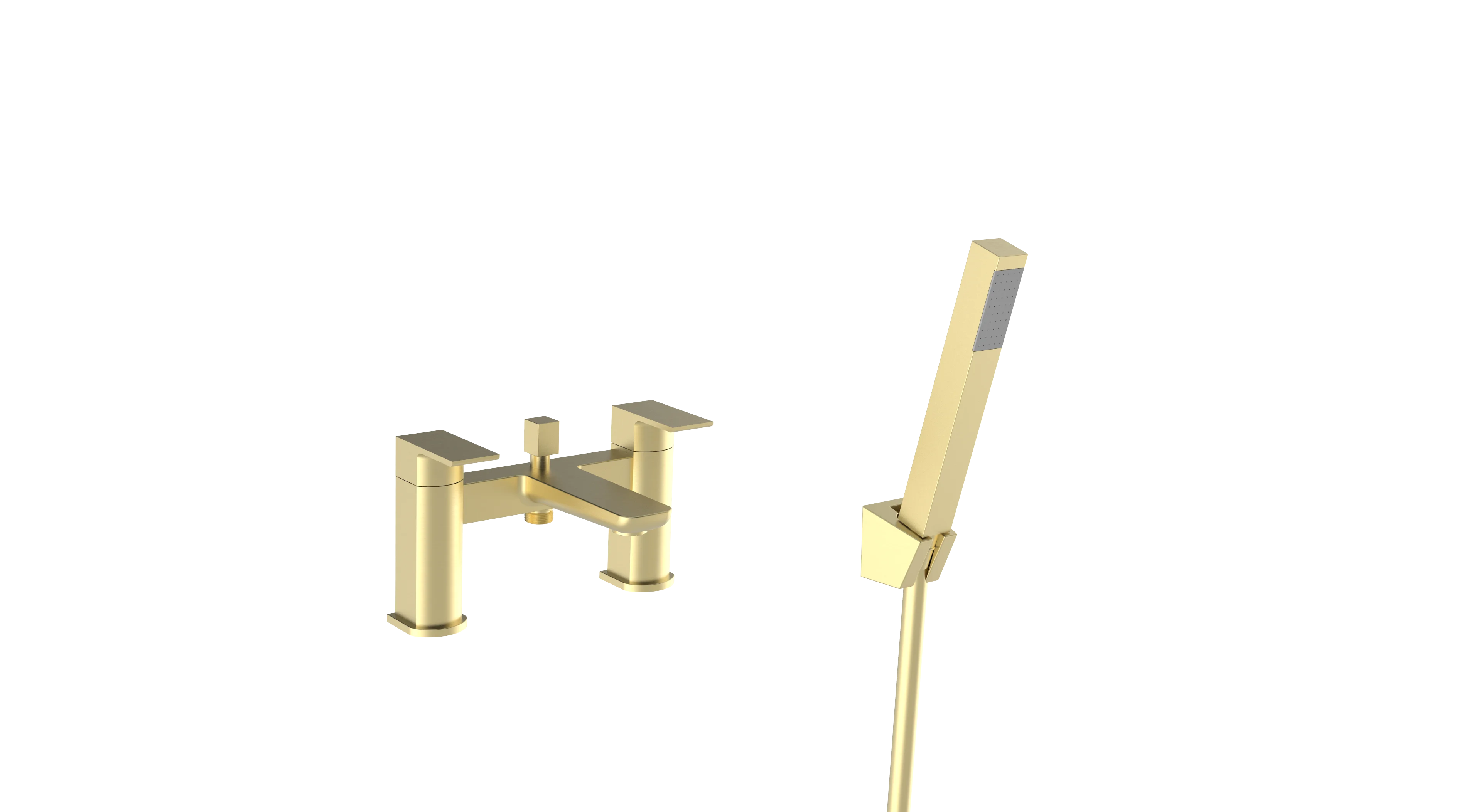 Kolt Bath Shower Mixer – Brushed Brass - Tuskan Tiles